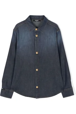 Balmain Chambray-skjorte med knapper