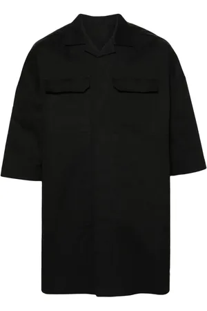 Rick Owens Oversize skjorte med korte ærmer