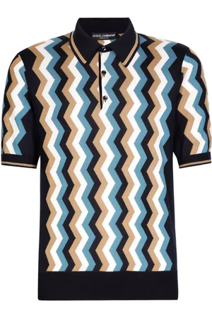 Dolce & Gabbana Poloskjorte med zigzag-mønster