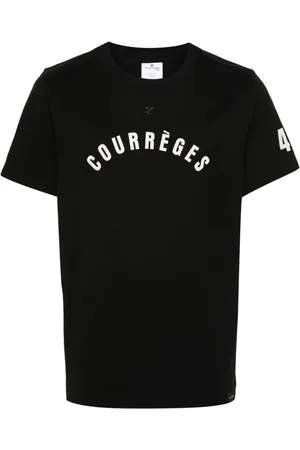 Courrèges T-shirt med logotryk