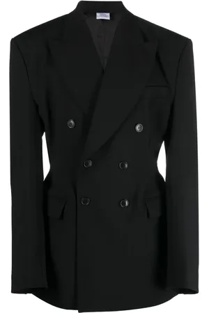 Vetements Dobbeltradet blazer med spidsrevers