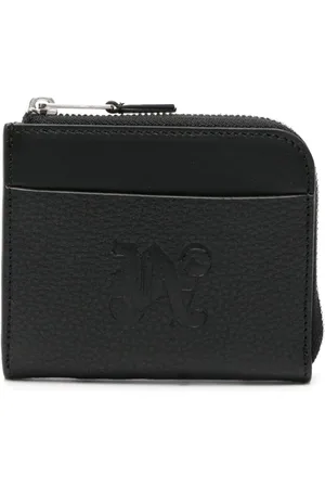 Palm Angels Pung i læder med præget logo