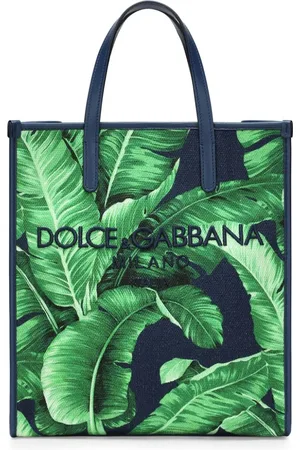 Dolce & Gabbana Tote i kanvas med broderet logo