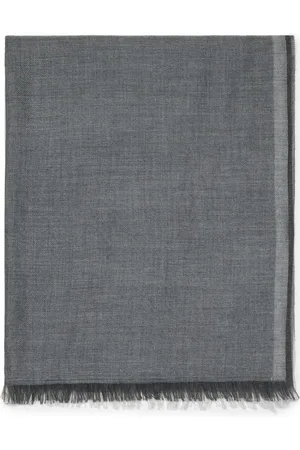 Brunello Cucinelli Strikket tørklæde med colourblocking