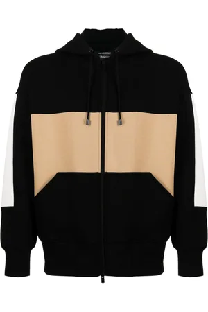 CROQUIS X Neil Barrett hættetrøje med lynlås og colourblocking