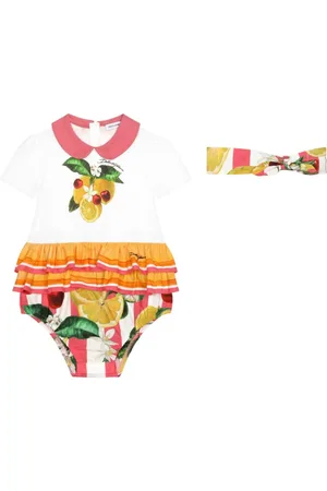 Dolce & Gabbana Bodysuit og hårbånd med grafisk tryk
