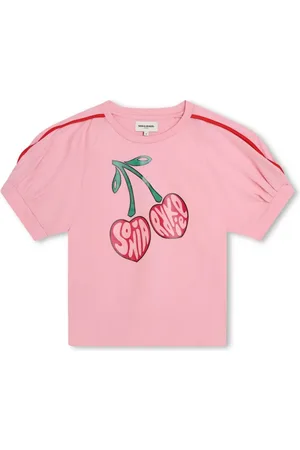 Sonia Rykiel Enfant T-shirt med kirsebær-logotryk