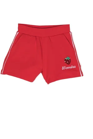 MONNALISA Træningsshorts med pailletudsmykket jordbær