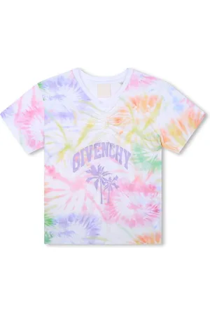 Givenchy T-shirt med logo- og batiktryk