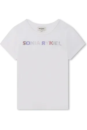 Sonia Rykiel Enfant T-shirt med logoudsmykning