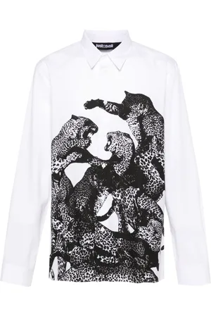 Roberto Cavalli Sweatshirt med jaguar-tryk