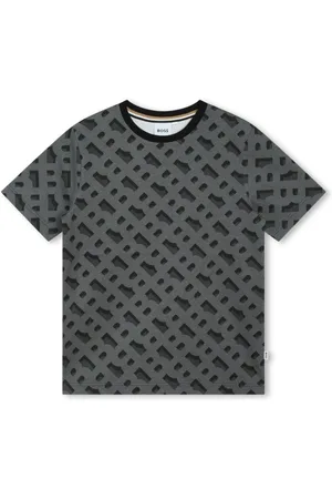 HUGO BOSS T-shirt med monogram-jacquard