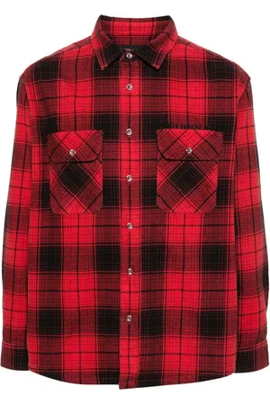 Purple Brand Skotskternet skjorte i flannel