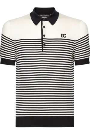 Dolce & Gabbana Polotrøje med striber og logobroderi