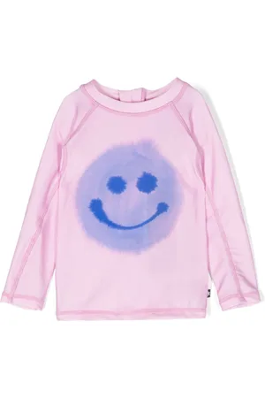 Molo Nemo badeskjorte med smiley-motiv