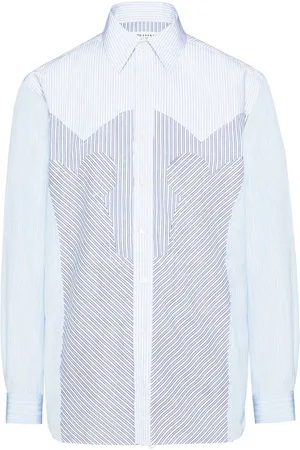 Maison Margiela Stribet Yoke skjorte
