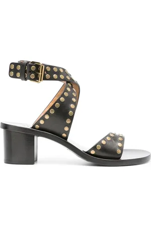 Isabel Marant 50mm Jillin sandaler i læder med plateau