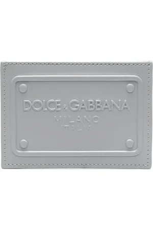Dolce & Gabbana Kortholder i læder med præget logo