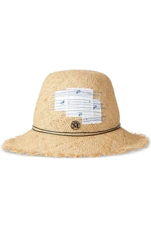 Le Mont St Michel Candice fedora-hat i strå