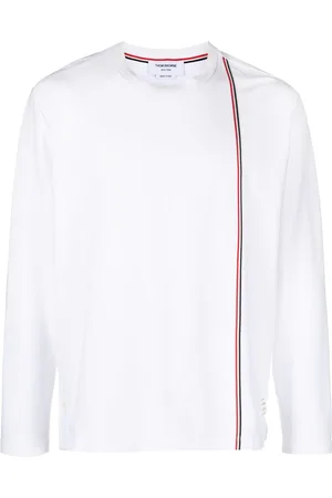 Thom Browne T-shirt med RWB-stribe