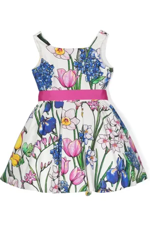 COLORICHIARI Kjole med blomstertryk