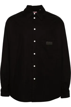 Kenzo Polstret skjortejakke med logomærke