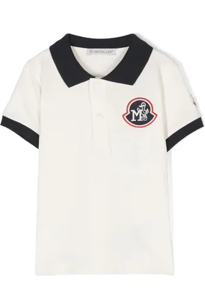Moncler Polo med applikeret logo