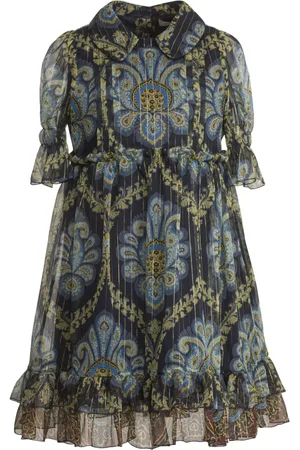 Etro Skjortekjole i silke med paisley-print
