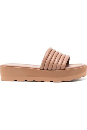 Gianvito Rossi Slip-on sandaler med remme og plateausål