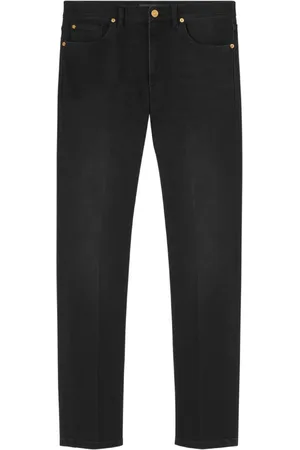 VERSACE Jeans med smal pasform og broderet logo