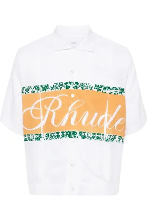 Rhude Chambray-skjorte med logotryk