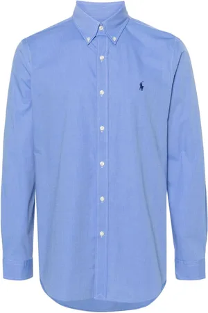 Ralph Lauren Skjorte i poplin med Polo Pony-broderi