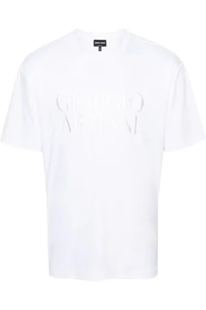 Giorgio Armani T-shirt med broderet logo