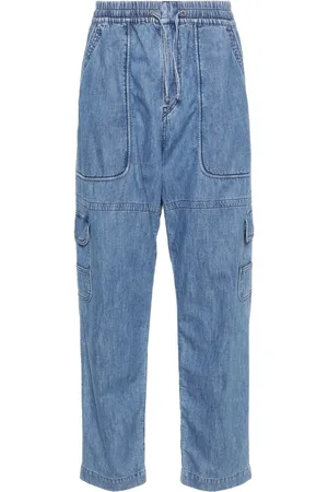 Isabel Marant Vanni chambray-bukser med lige ben