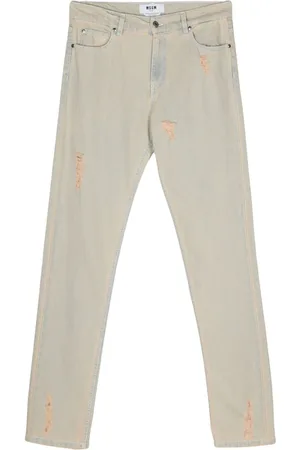 Msgm Jeans med lige ben og slitageeffekt