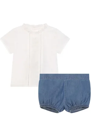 Chloé Shortssæt med flæsedetalje