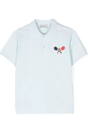 Moncler Polo med logo-applikation