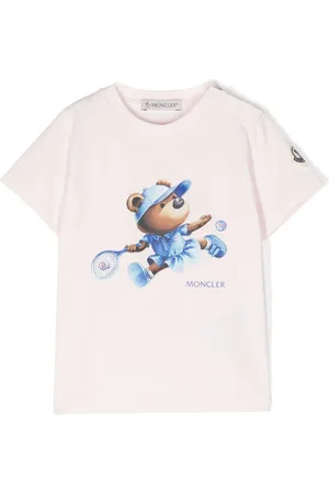 Moncler T-shirt med logo-applikation