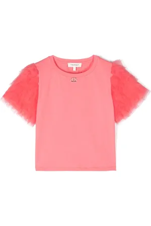 Twin-Set T-shirt med flæsedetalje