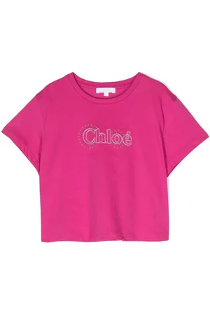 Chloé T-shirt med broderet logo