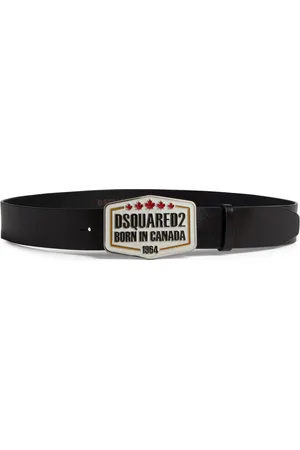 Dsquared2 Læderbælte med logospænde