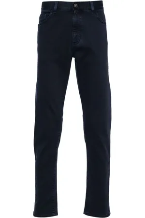 Ermenegildo Zegna Jeans med logomærke og mellemhøj talje