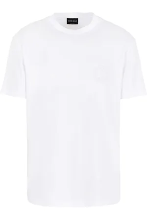 Giorgio Armani T-shirt med monogram-broderi