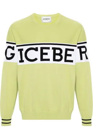 Iceberg Sweatshirt med logo i jacquard
