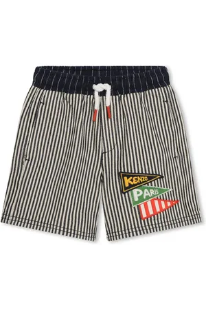 Kenzo Stribede shorts med logomærke