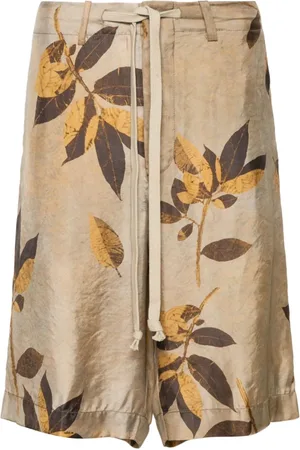 UMA WANG Shorts med grentryk