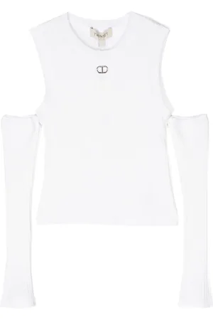 Twin-Set Strikket top med off-shoulder-snit
