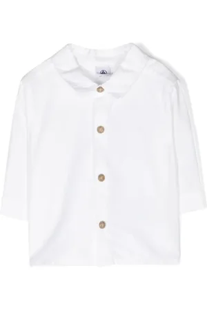 Petit Bateau Skjorte i piqué med broderet logo