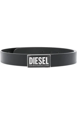 Diesel Læderbælte med logoplade