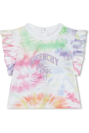 Givenchy T-shirt i bomuldsblanding med batiktryk